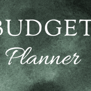 Editable Digital Budget Planner Template