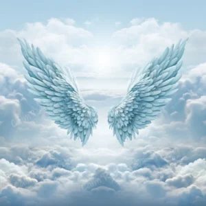 Angel Wings Heaven Clouds Background Sky
