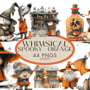 مجموعة من 40 تصميم غريب الأطوار، مخيف،  هالوويين