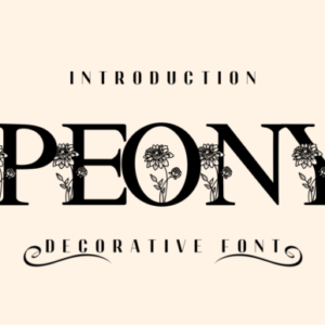 Peony Font