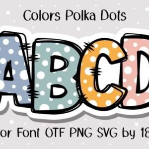 Colors Polka Dots Font