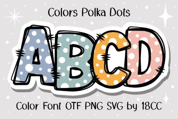 Colors Polka Dots Font