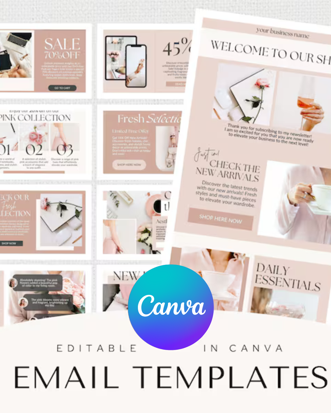 20 Food Email Marketing Canva Template