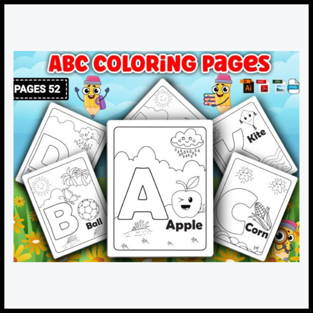 ABC Alphabet Coloring Pages for Kids