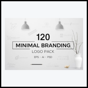 120 Minimal Branding Logo Pack