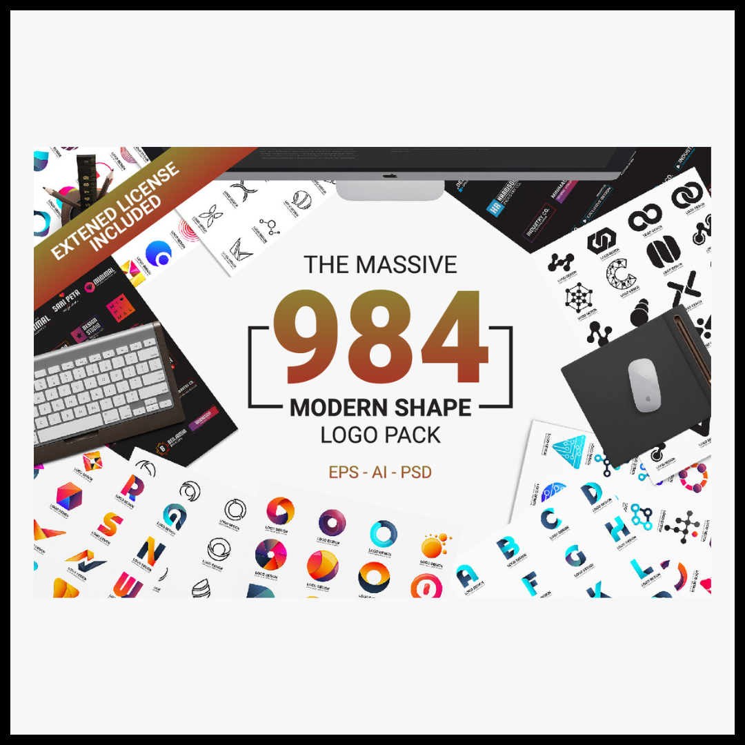 984 Modern Logo Shapes