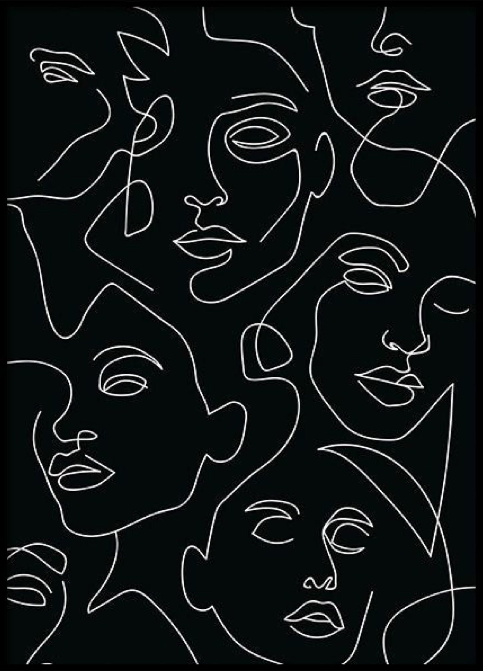 باكدج 255 لوحة أبيض وأسود (Black & White) للطباعة والديكور - الصورة 3